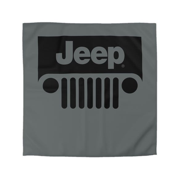 Jeep Microfiber Duvet Cover  Blk/Grey
