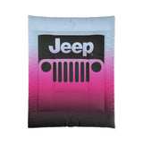 Jeep Comforter Blue/Pink/Black