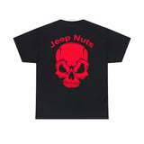 Jeep Nuts Skull Back Print only - Red