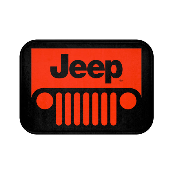Jeep Bath Mat Orange/Blk