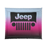 Jeep Comforter Blue/Pink/Black